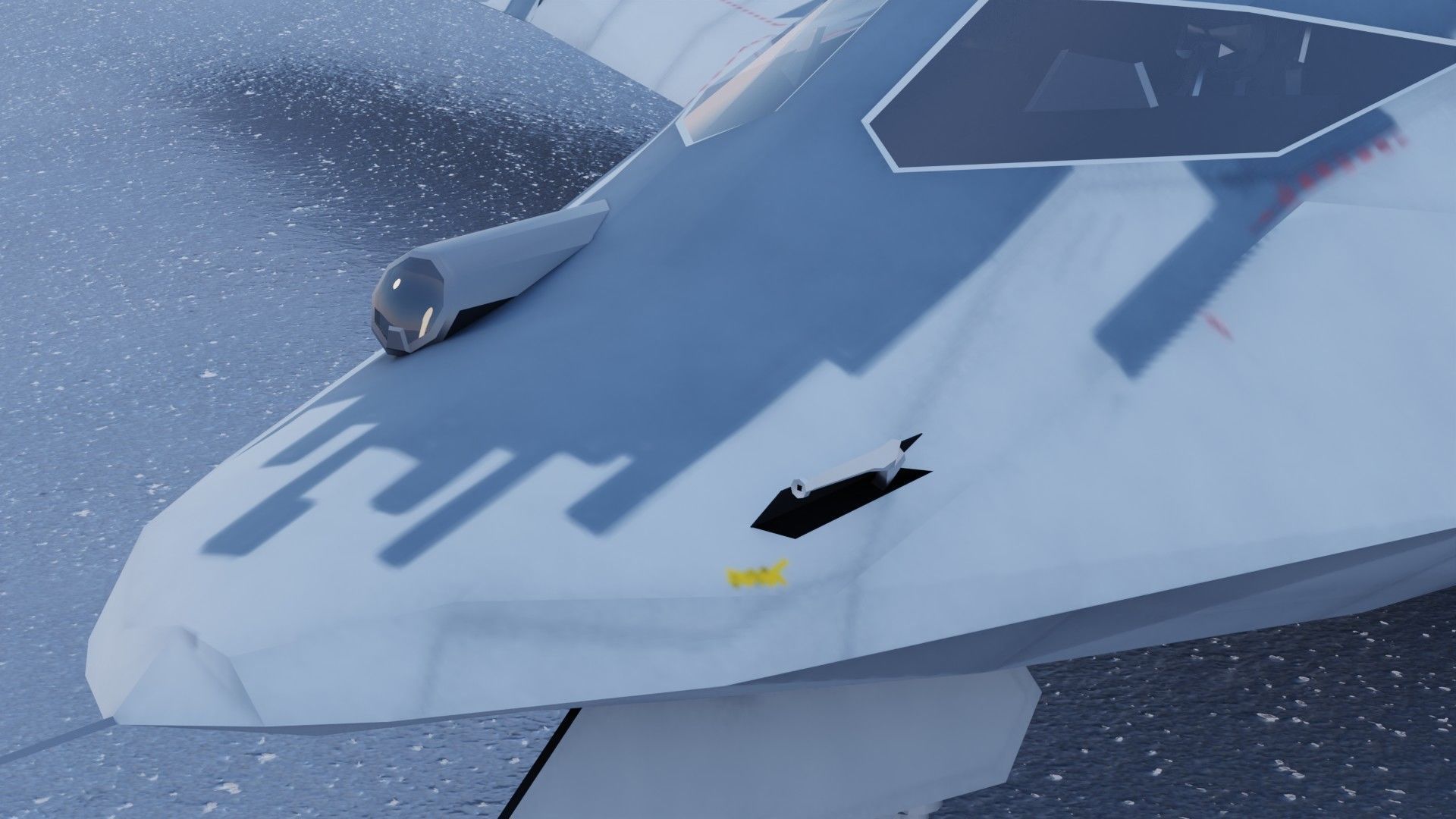 Tupolev PAK DA Envoy Low-poly 3D model_23