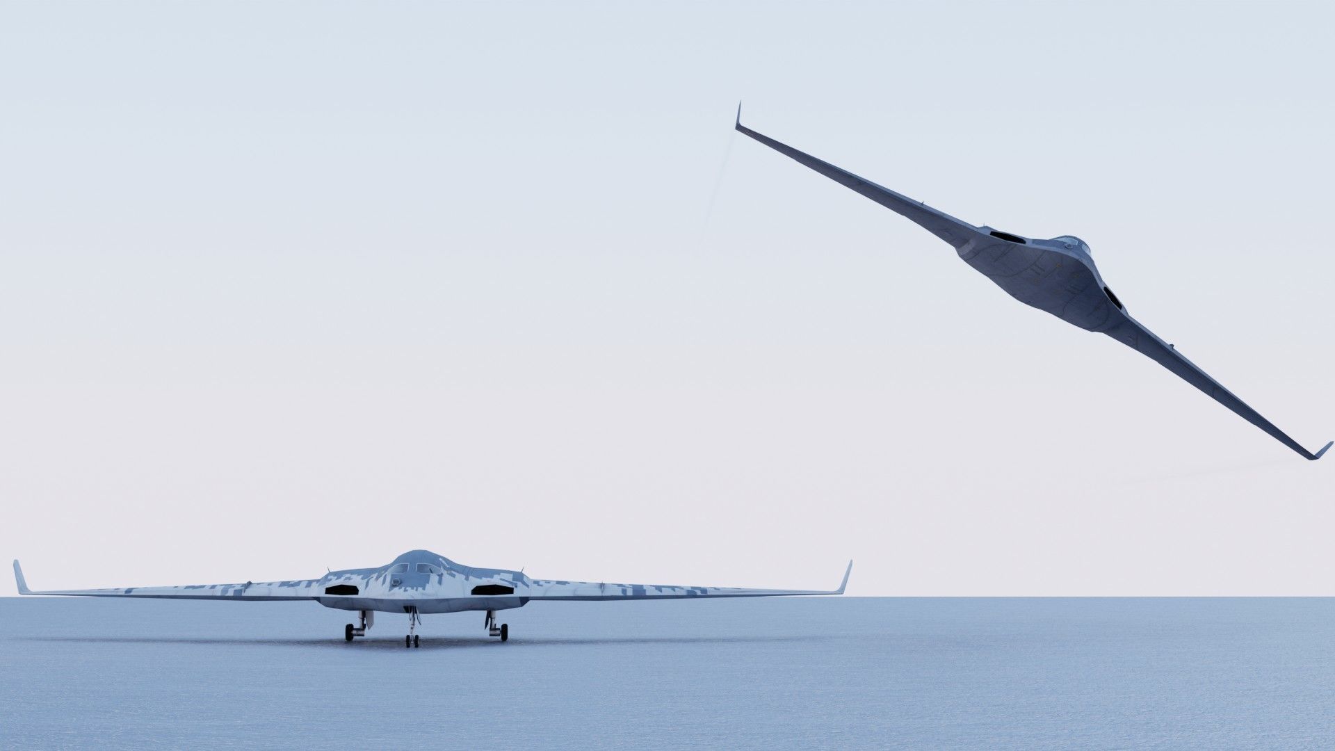 Tupolev PAK DA Envoy Low-poly 3D model_19