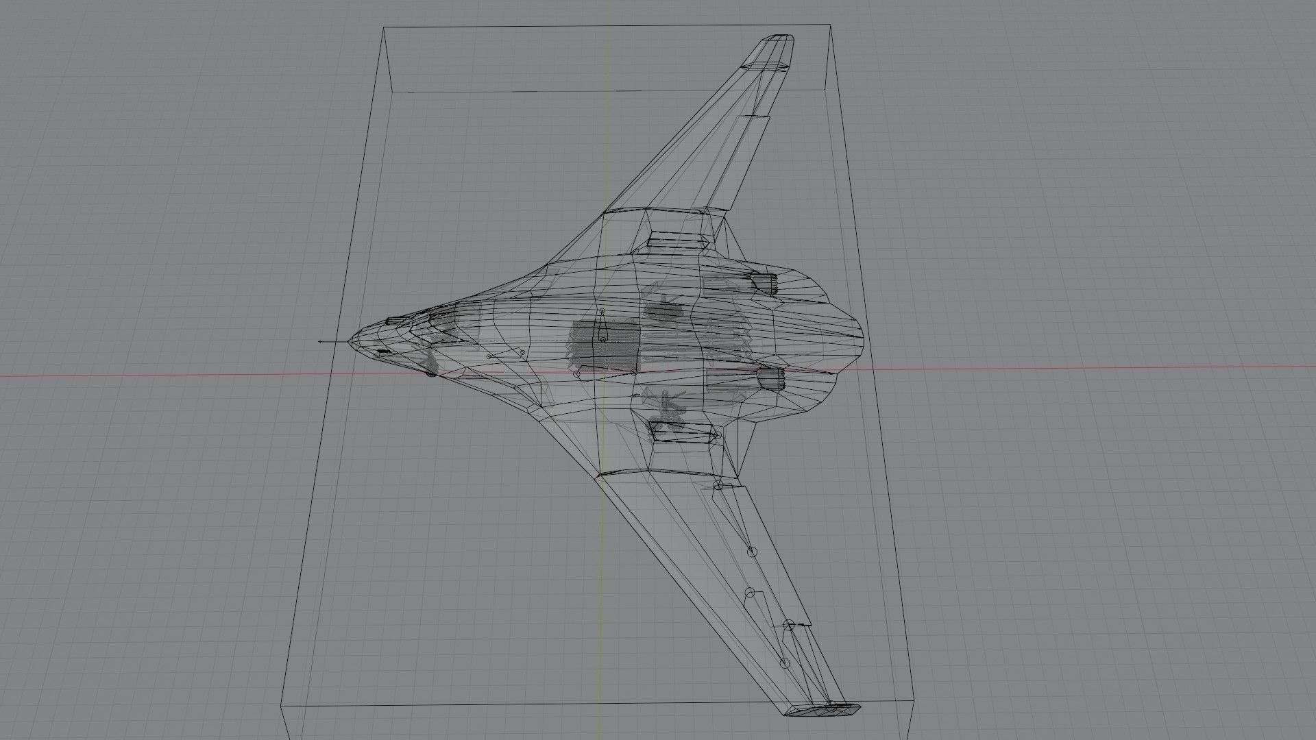 Tupolev PAK DA Envoy Low-poly 3D model_4