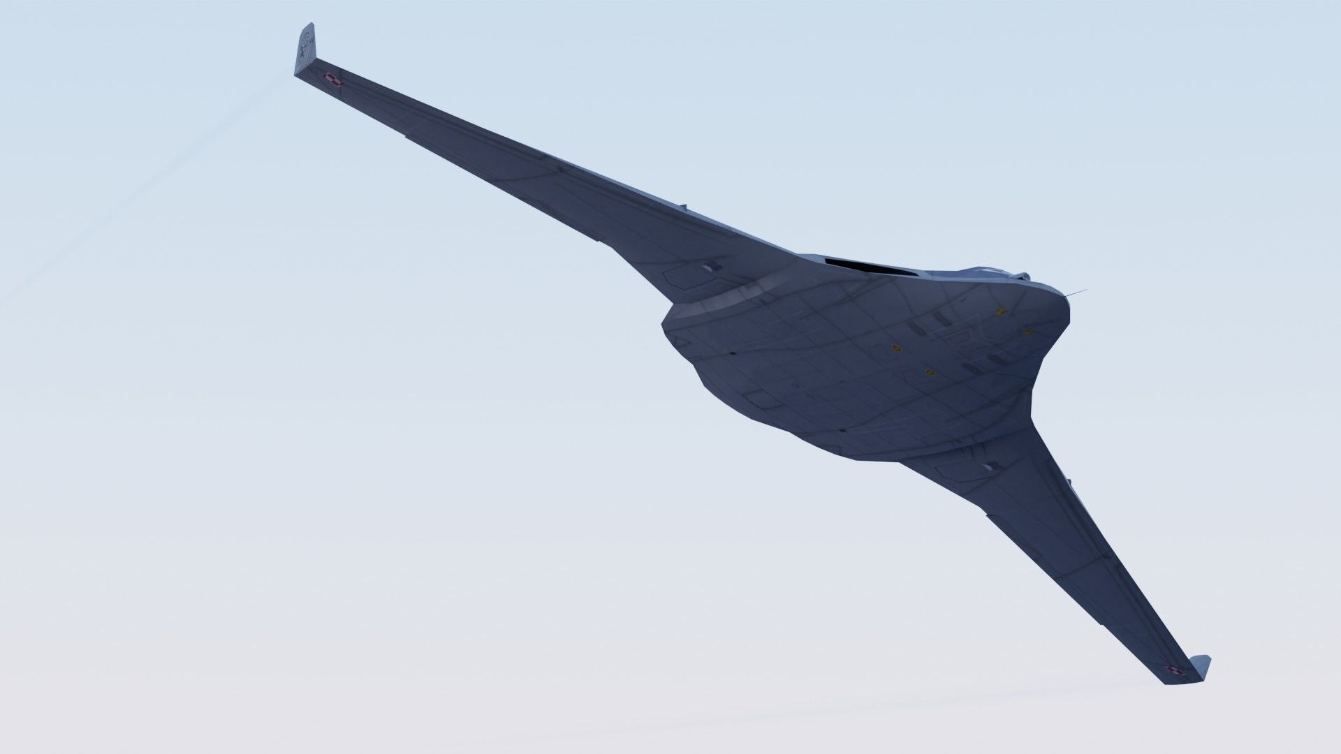 Tupolev PAK DA Envoy Low-poly 3D model_13