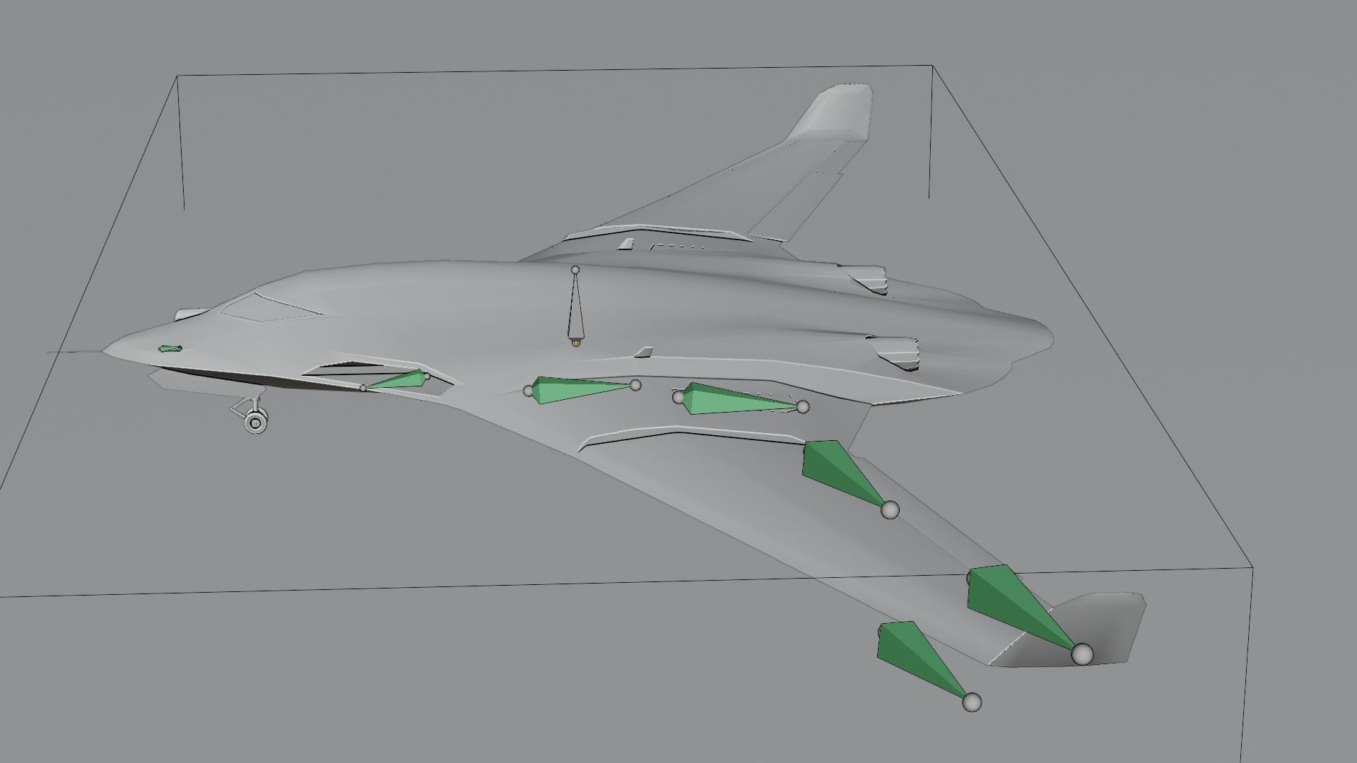 Tupolev PAK DA Envoy Low-poly 3D model_22