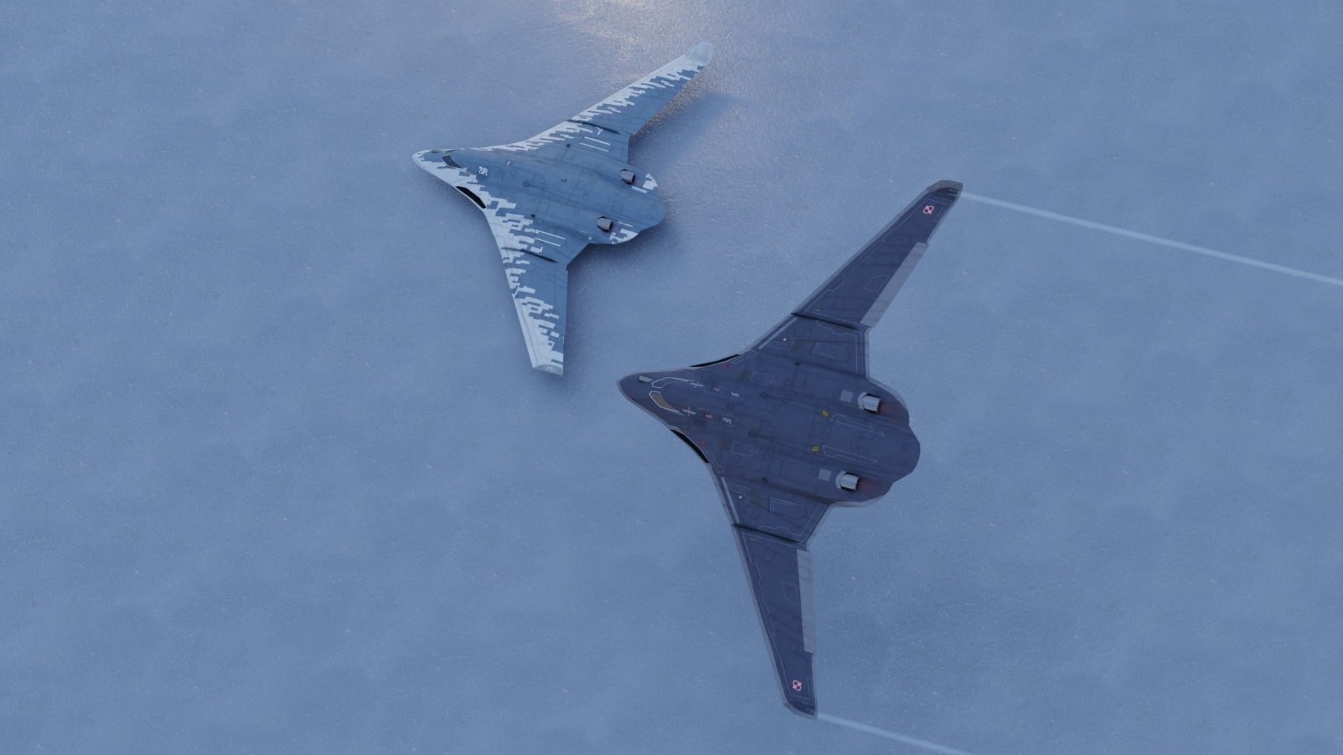 Tupolev PAK DA Envoy Low-poly 3D model_21