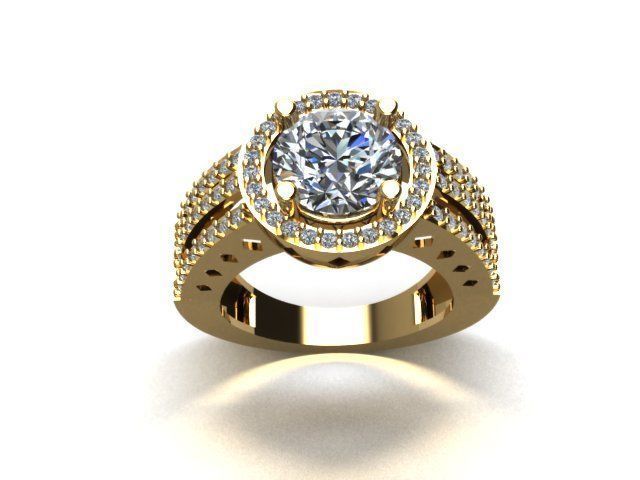 jewelry ring 3D print model_2