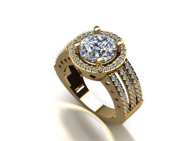 jewelry ring 3D print model_4