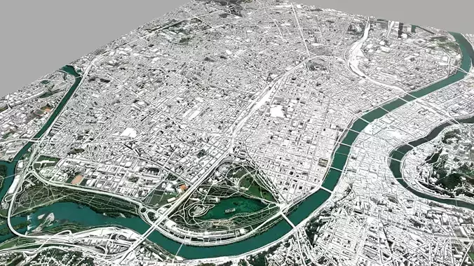 Cityscape Lyon France 