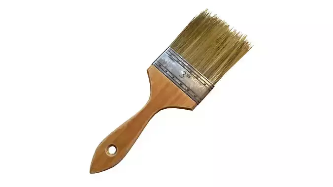 Paint Brush  Low-poly 3D model