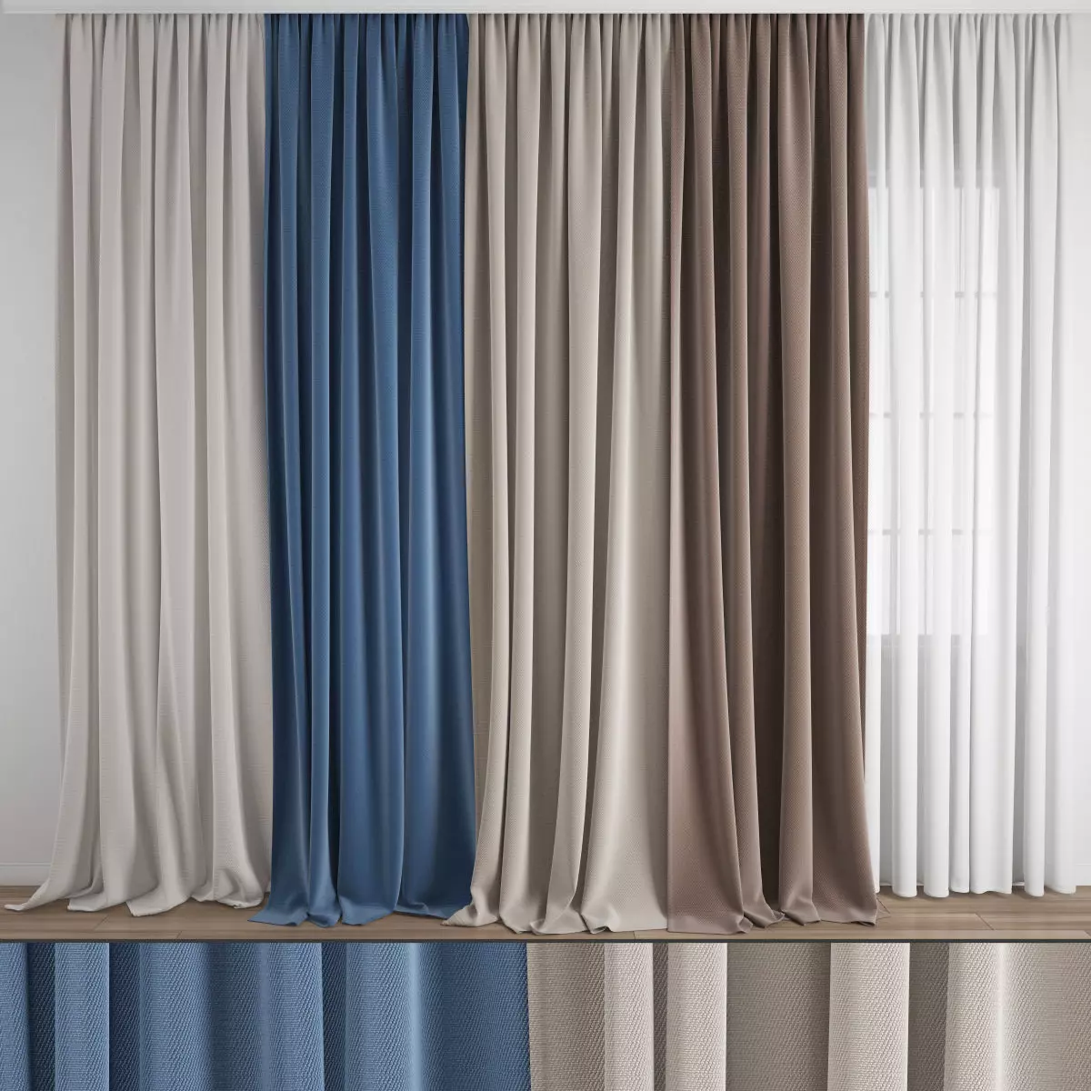 curtain 474 3D model