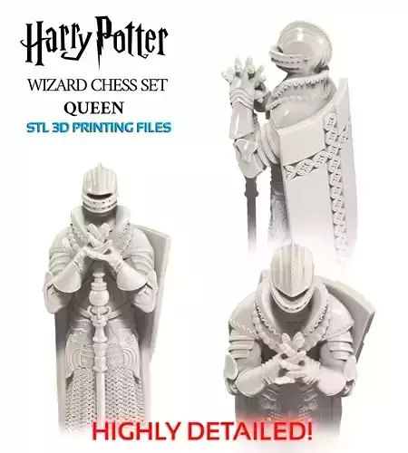 HARRY POTTER WIZARD CHESS SET - QUEEN 3D print model