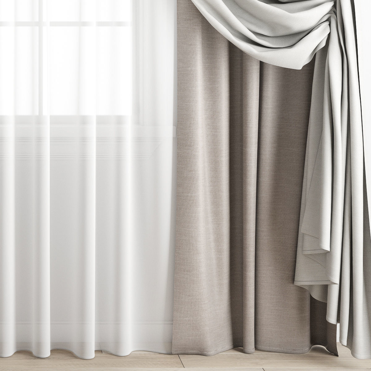 curtain 480 3D model_7
