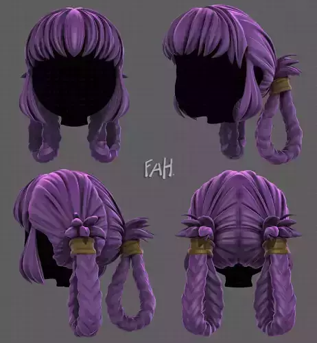 3D Hair style for girl V110