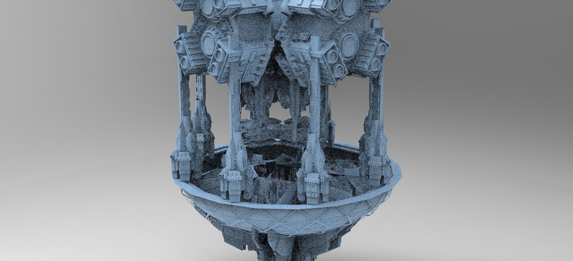 Occult Elven Sci fi Towers 2 3D model_1