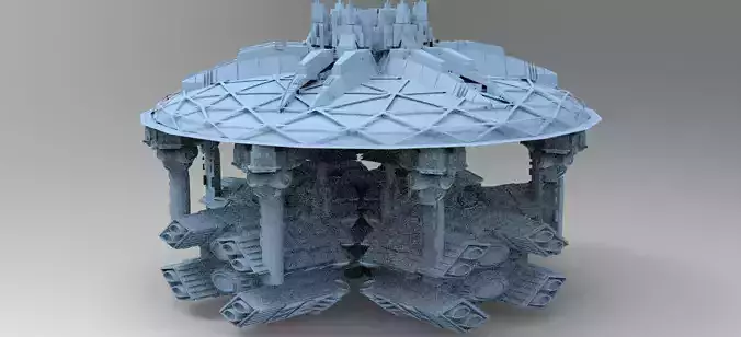Occult Elven Sci fi Grand Dome 1 Kit bash