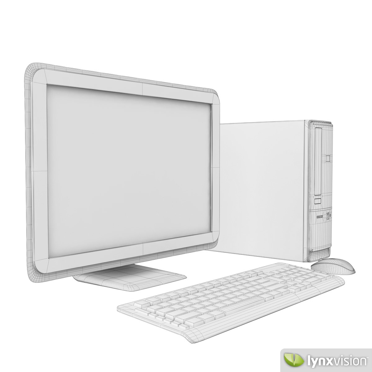HP Pavilion Slimline Desktop Computer 3D model_3
