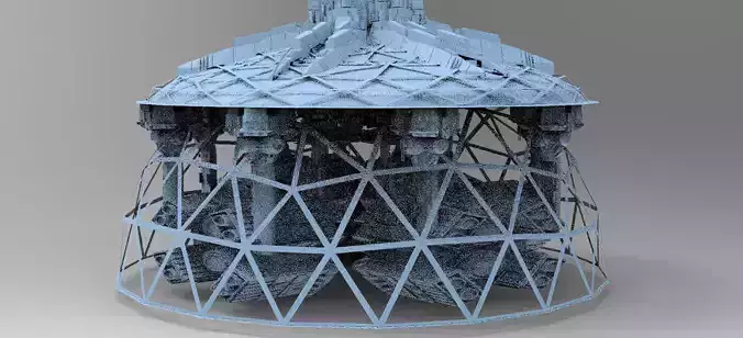 Occult Elven Sci fi Towers Dome 2