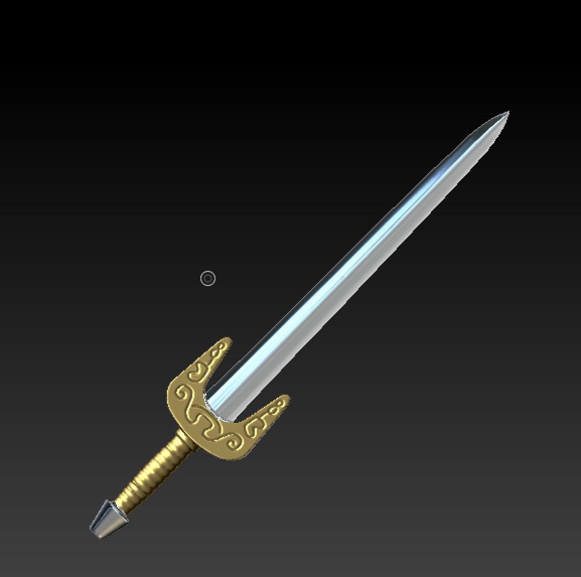 TRICLOPS SWORD VINTAGE  3D print model_2