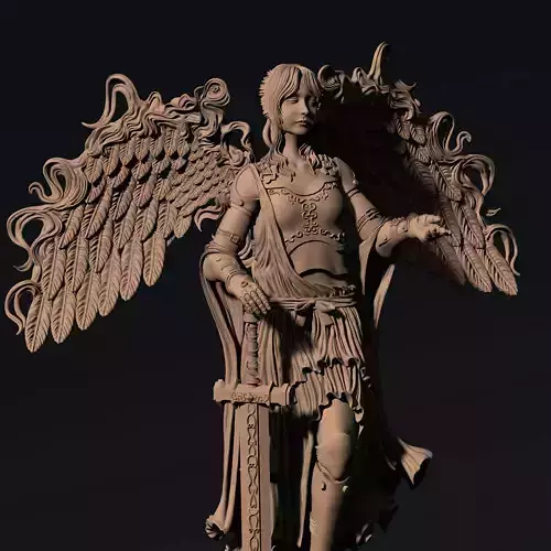 3D Game Assets 3D Printed Models Angel Figures