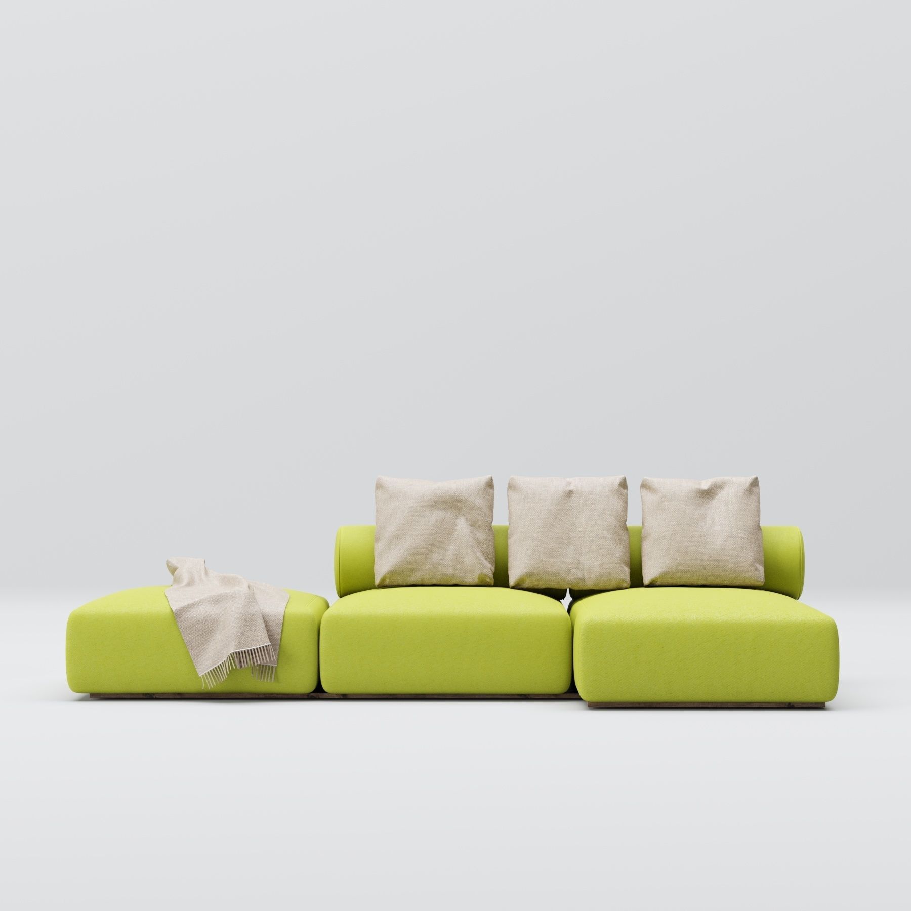 Modern Minimal Sofa free 3D model | CGTrader - Minimal Materials Furniture 3D Model