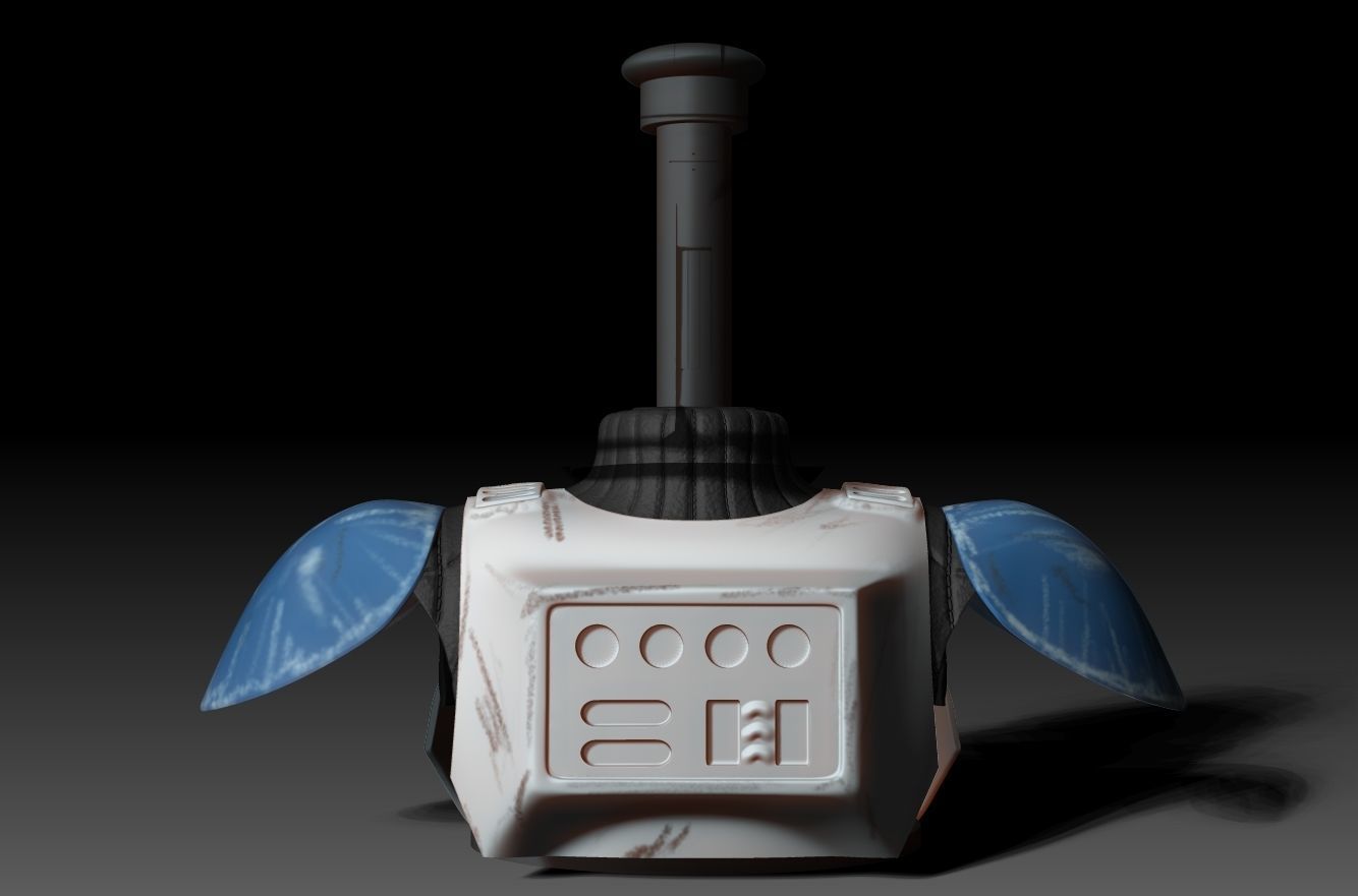 Clone Trooper Helmet Satand 3D print model_7