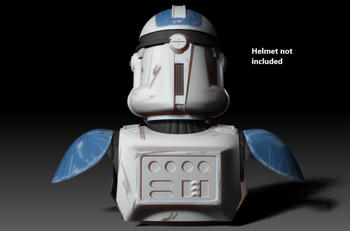 Clone Trooper Helmet Satand 3D print model_13