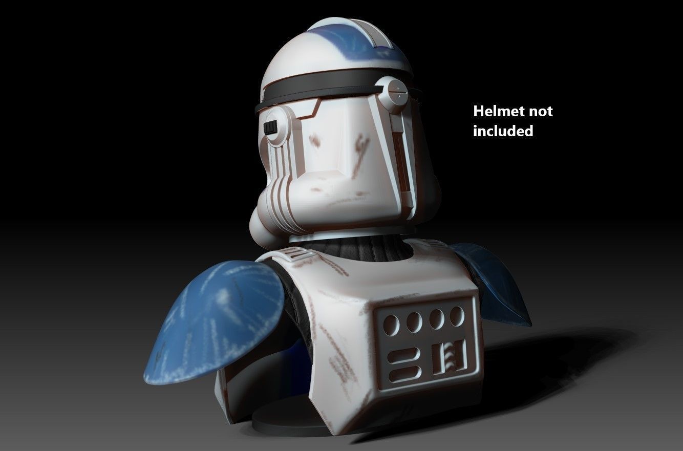 Clone Trooper Helmet Satand 3D print model_9