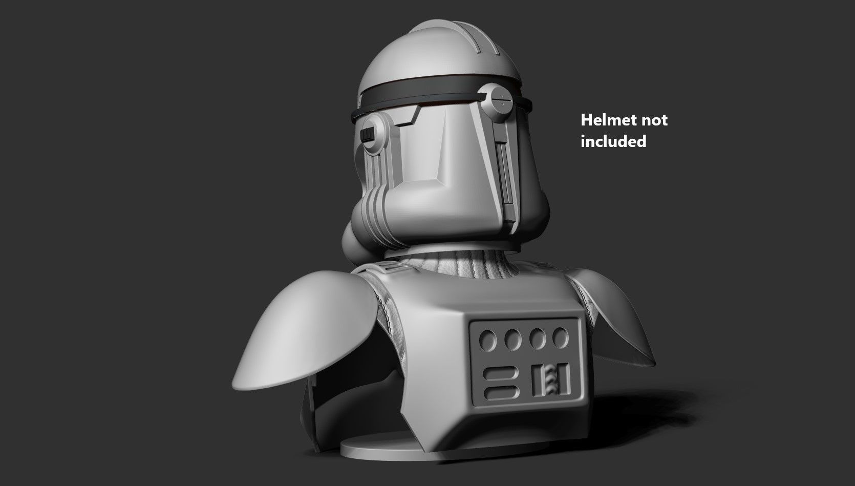Clone Trooper Helmet Satand 3D print model_14