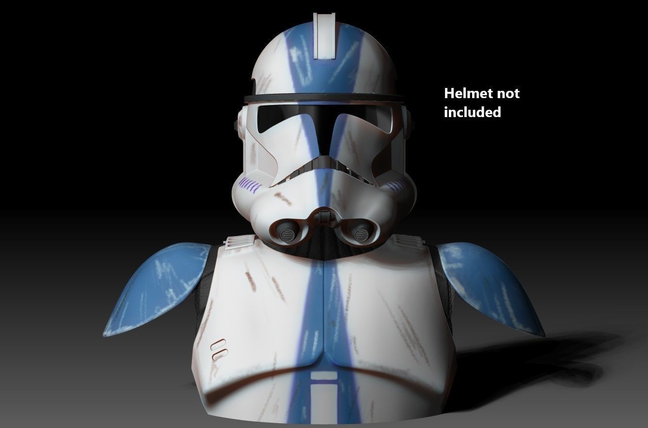 Clone Trooper Helmet Satand 3D print model_6