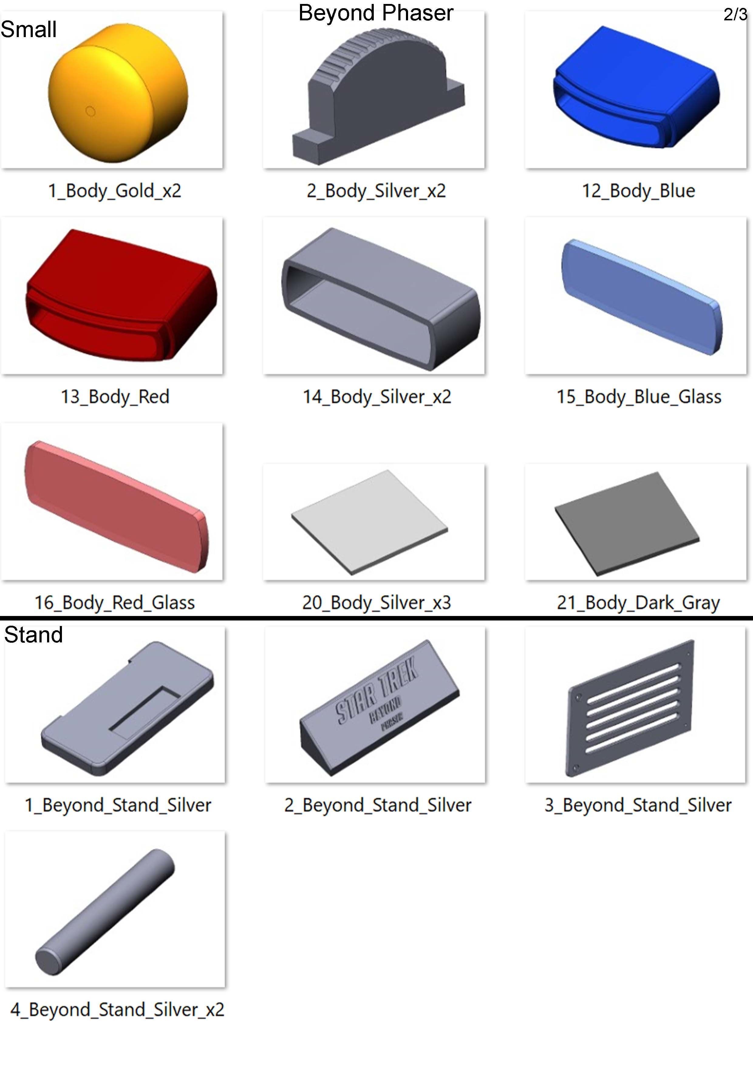 Beyond Phaser - Star Trek - Commercial - Printable - STL  3D print model_14