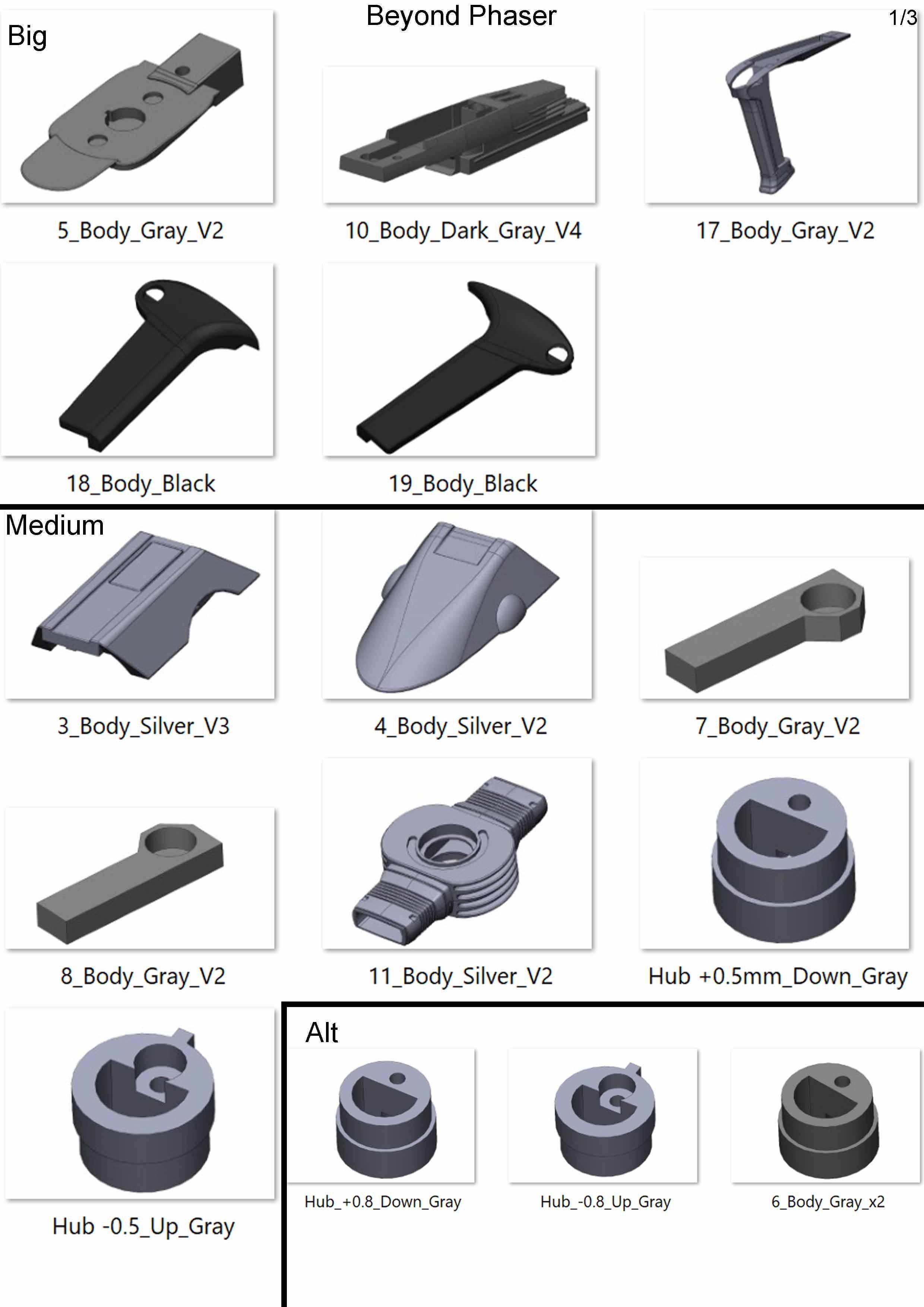 Beyond Phaser - Star Trek - Commercial - Printable - STL  3D print model_13