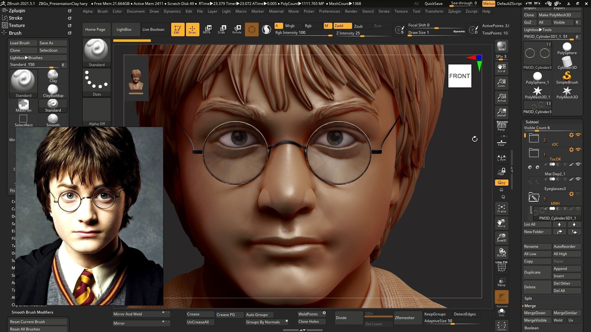 Harry Potter bust 3D Model 3D print model_1
