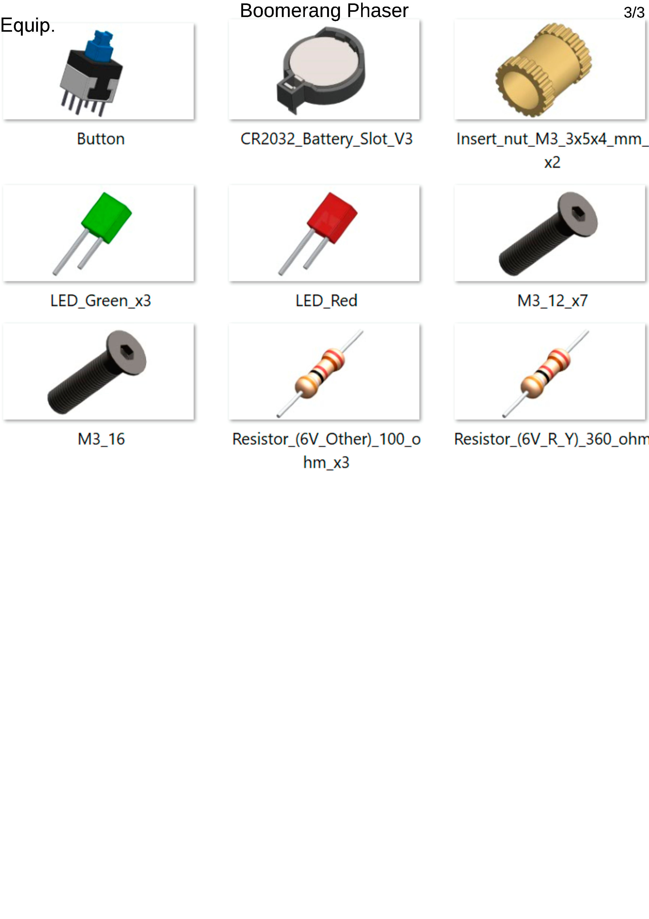 Boomerang Phaser - Star Trek - Commercial - Printable  - STL 3D print model_10