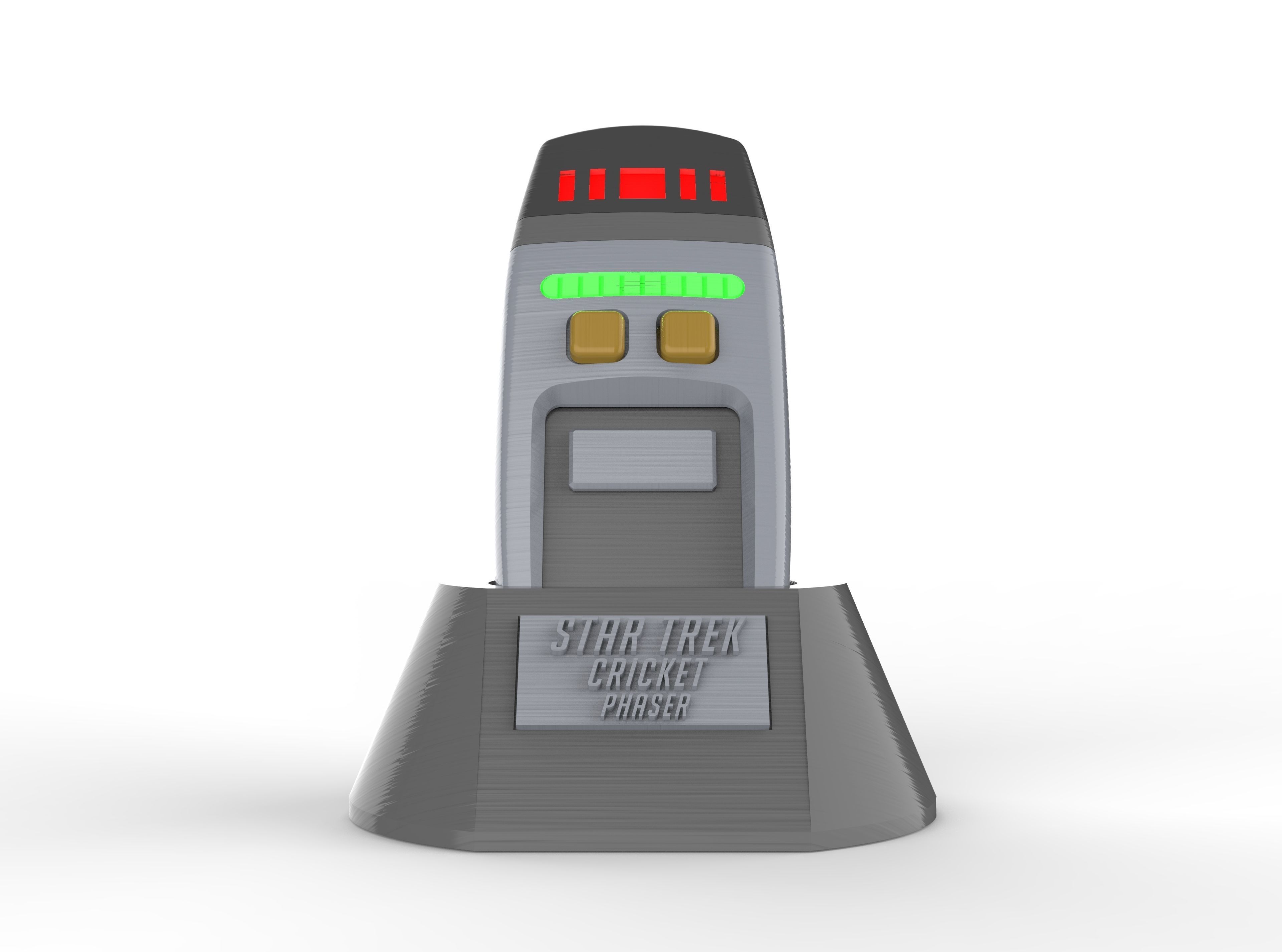 Cricket Phaser - Star Trek - Commercial - Printable - STL 3D print model_6