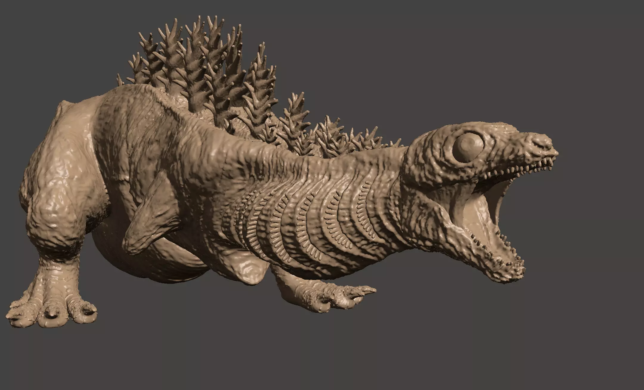 KAMATA KUN SHIN GODZILLA 2nd Form Kaiju - Ultra Detailed 3D STL 3D print model_0