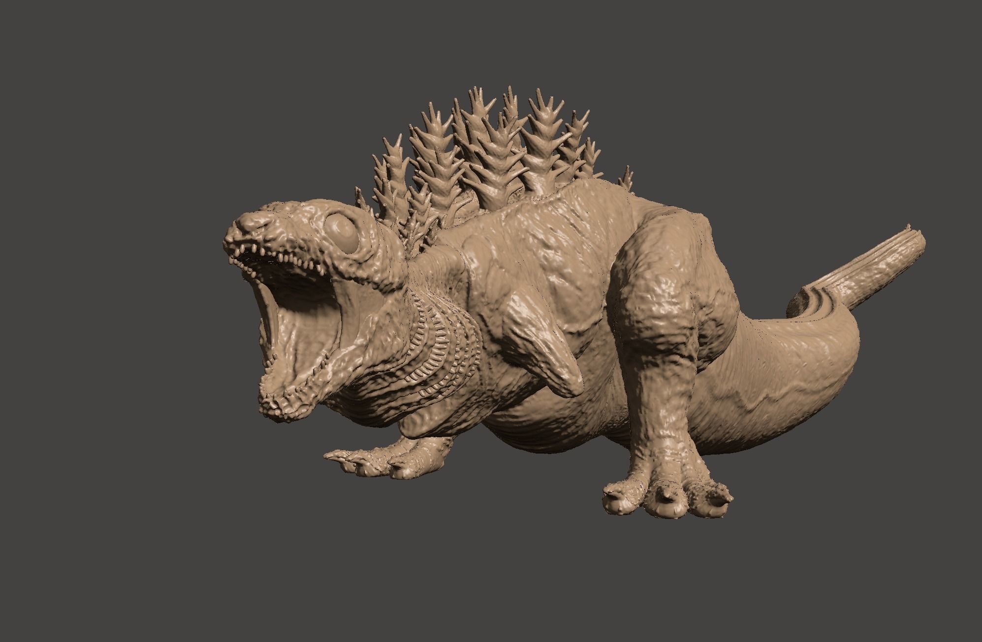 KAMATA KUN SHIN GODZILLA 2nd Form Kaiju - Ultra Detailed 3D STL 3D print model_36