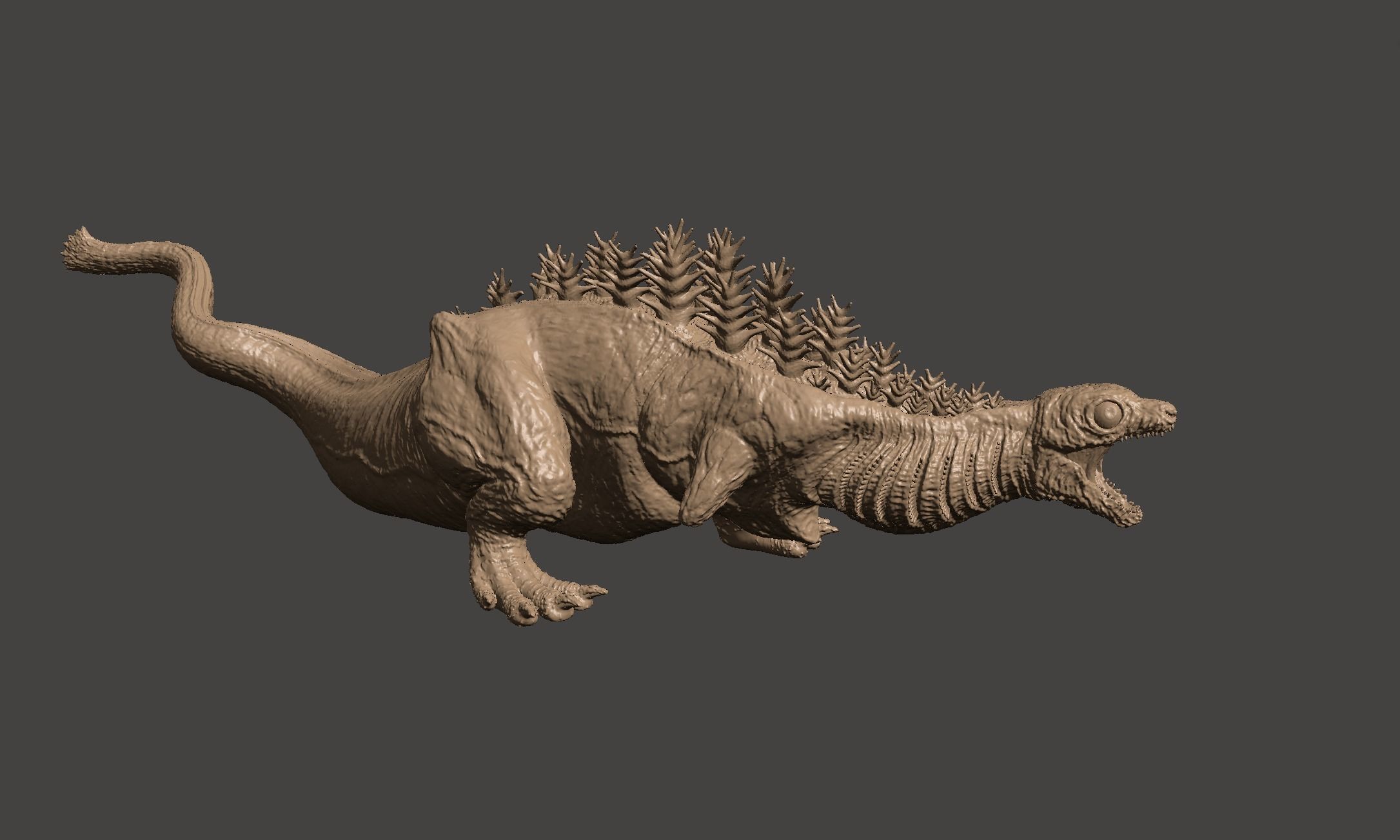 KAMATA KUN SHIN GODZILLA 2nd Form Kaiju - Ultra Detailed 3D STL 3D print model_8