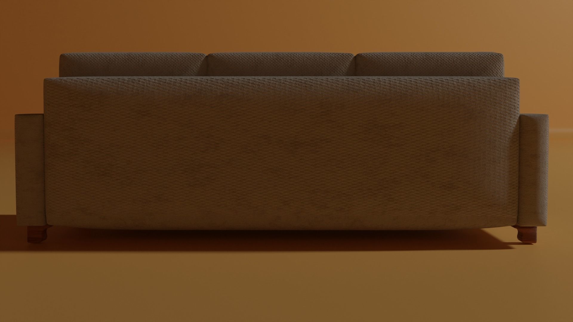 Beige sofa 3D model_2