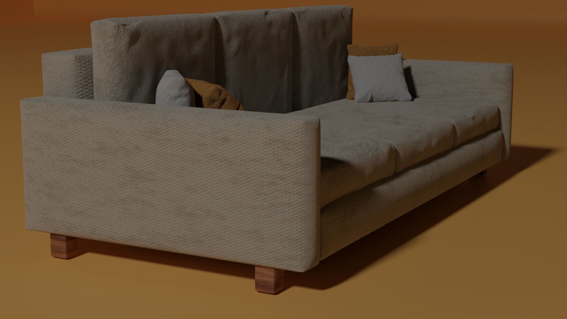Beige sofa 3D model_1