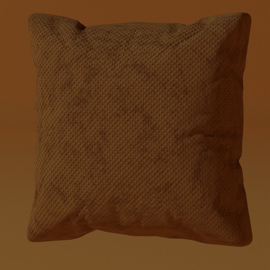 Beige sofa 3D model_4