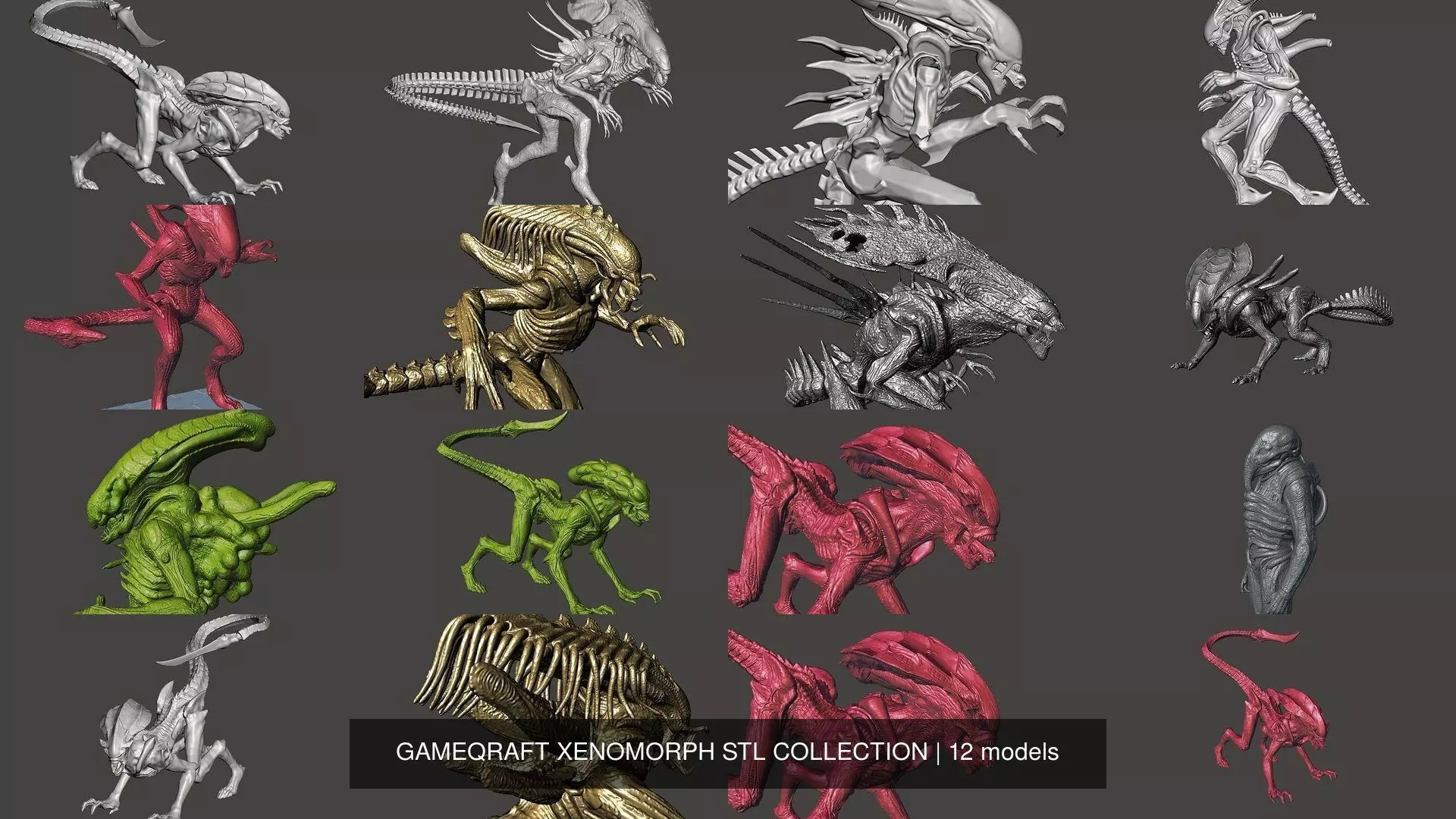 GAMEQRAFT XENOMORPH STL COLLECTION _0
