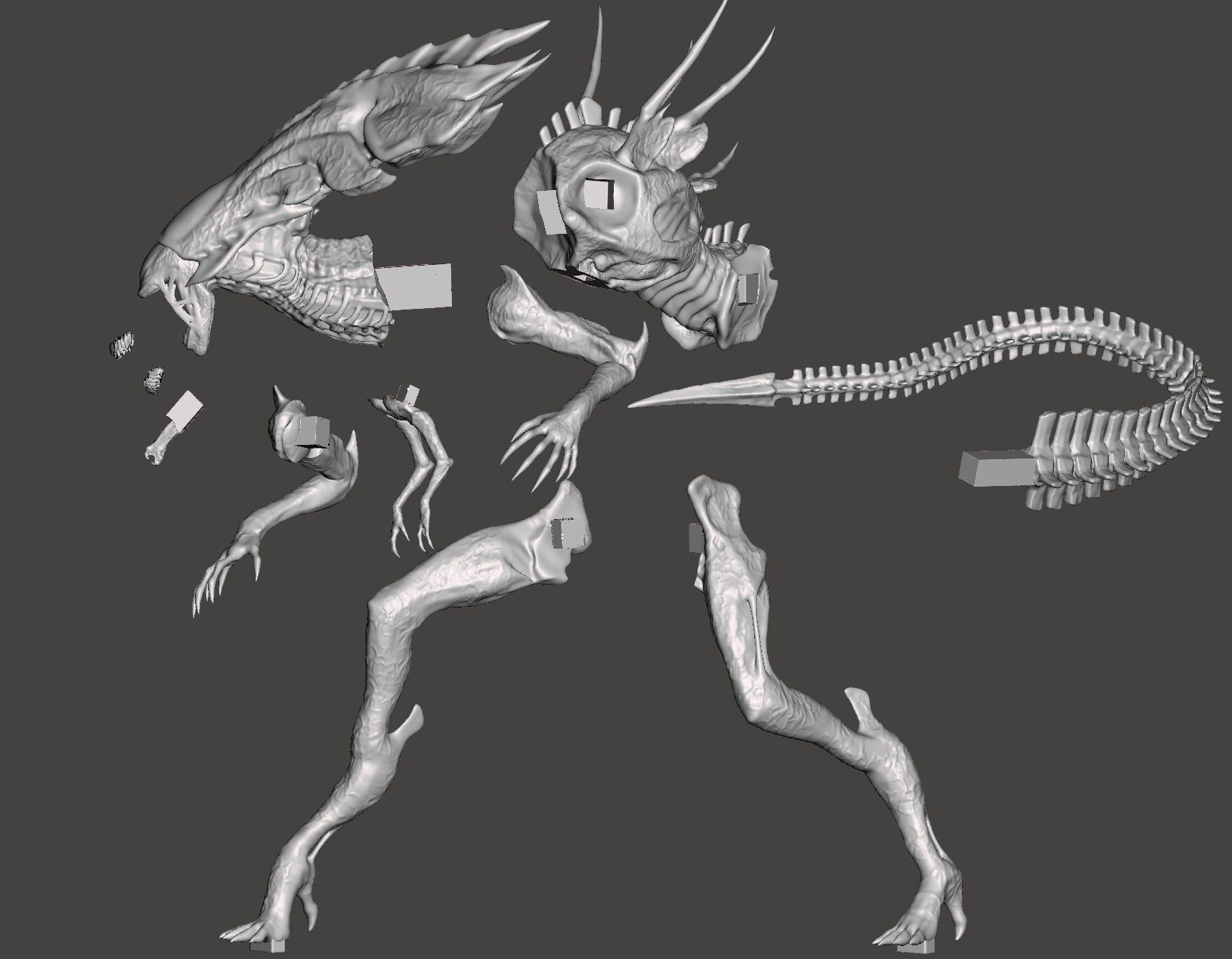 GAMEQRAFT XENOMORPH STL COLLECTION _79