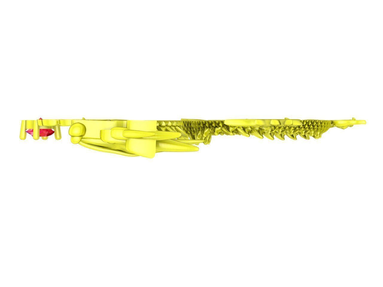 A4604 Diamond Chinese Dragon Jewelry 3D Print 3D print model_8