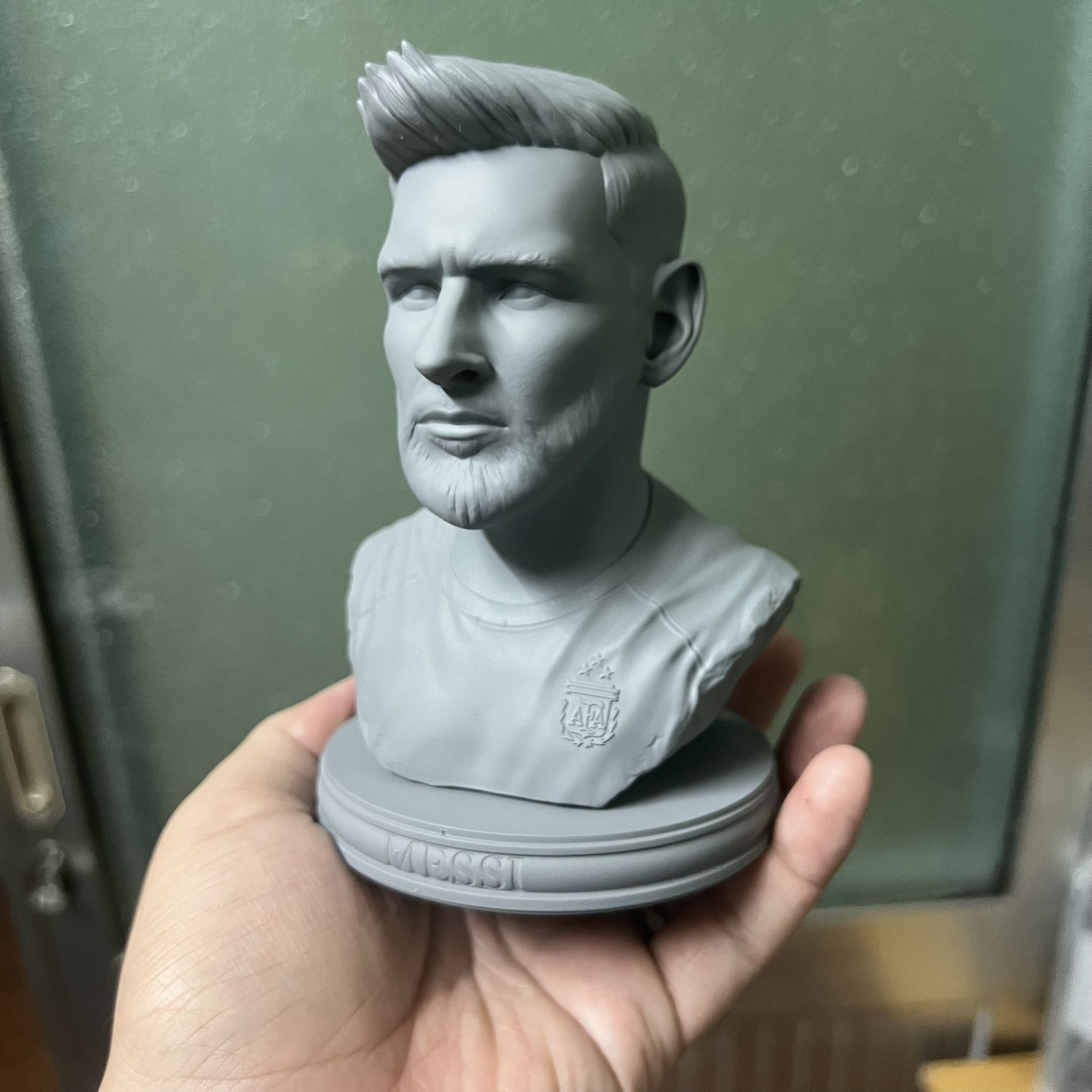 Messi bottle opener 3D print model_1