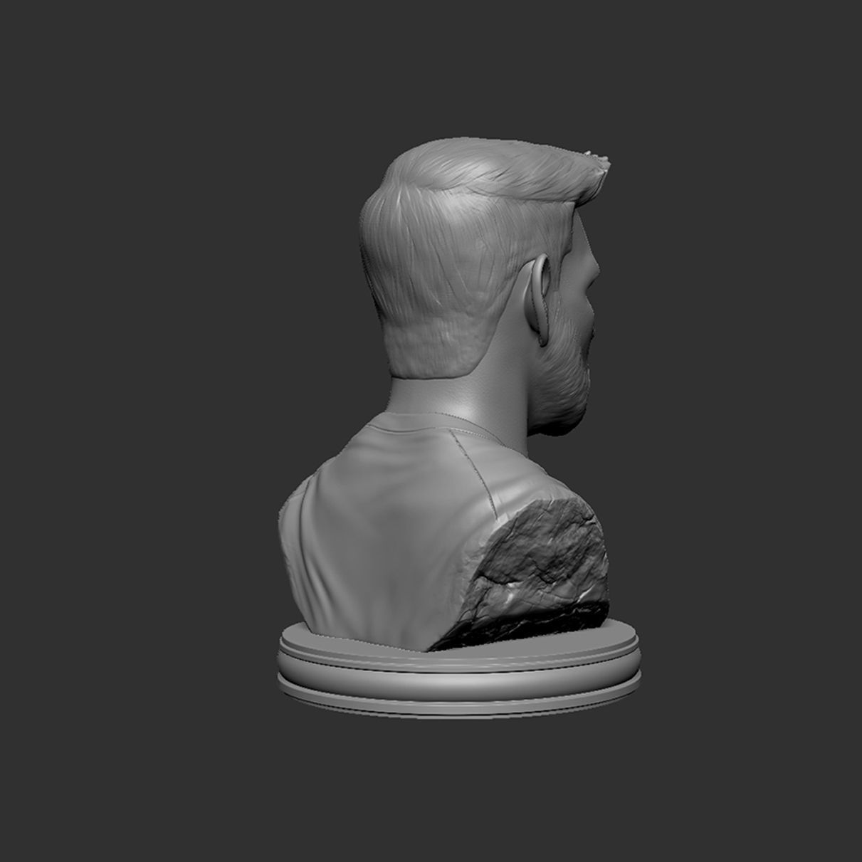 Messi bottle opener 3D print model_6