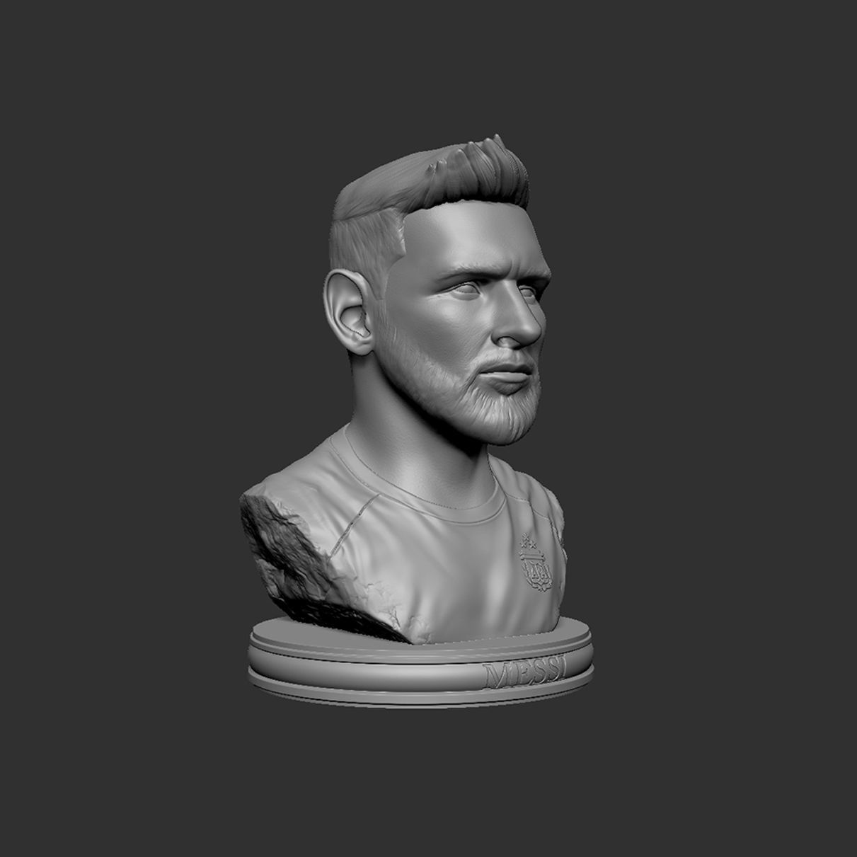 Messi bottle opener 3D print model_4