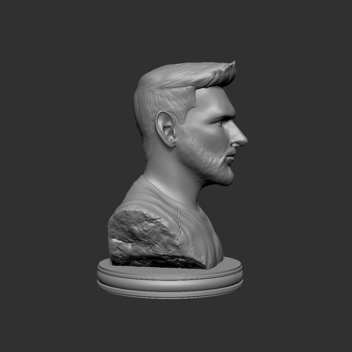 Messi bottle opener 3D print model_5
