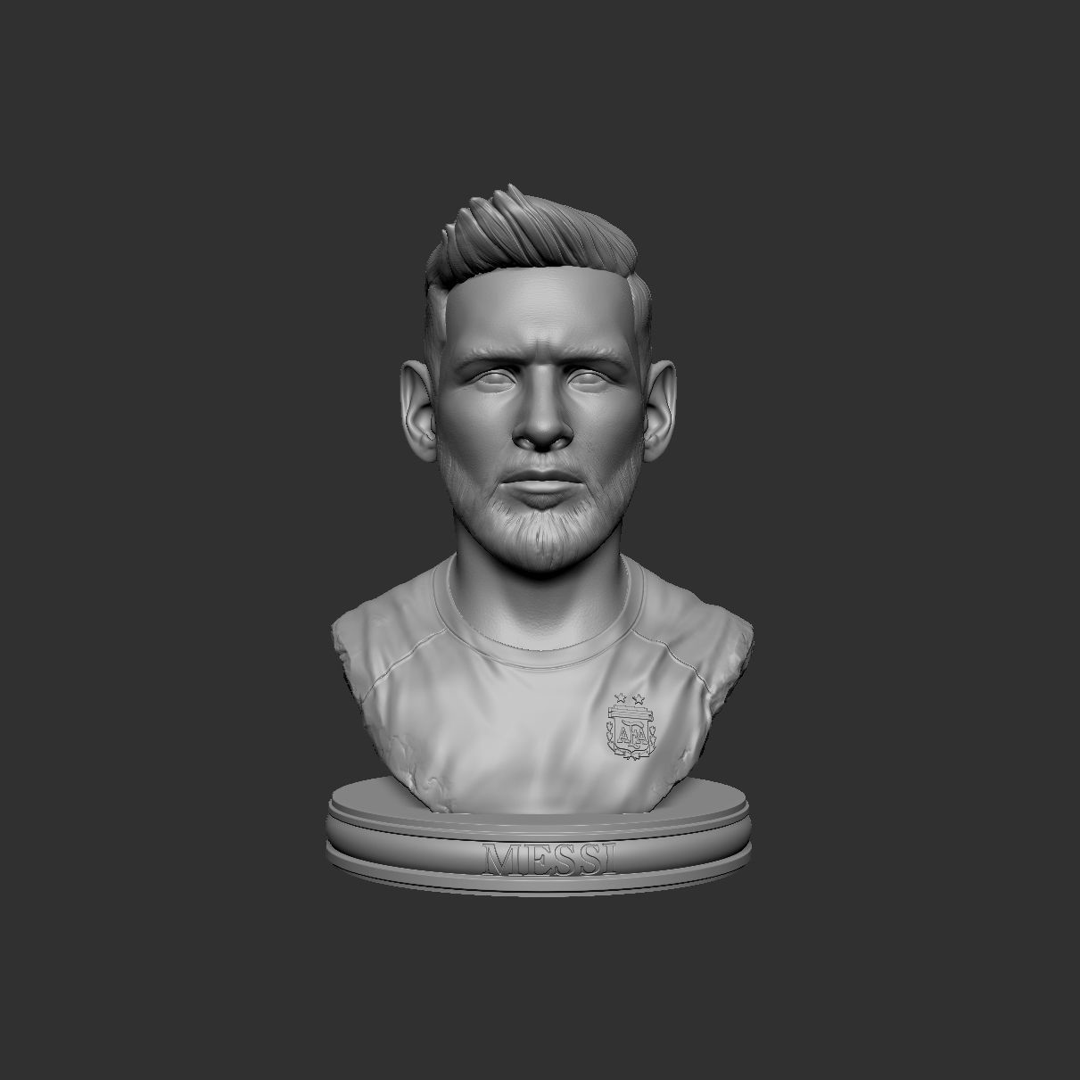 Messi bottle opener 3D print model_3