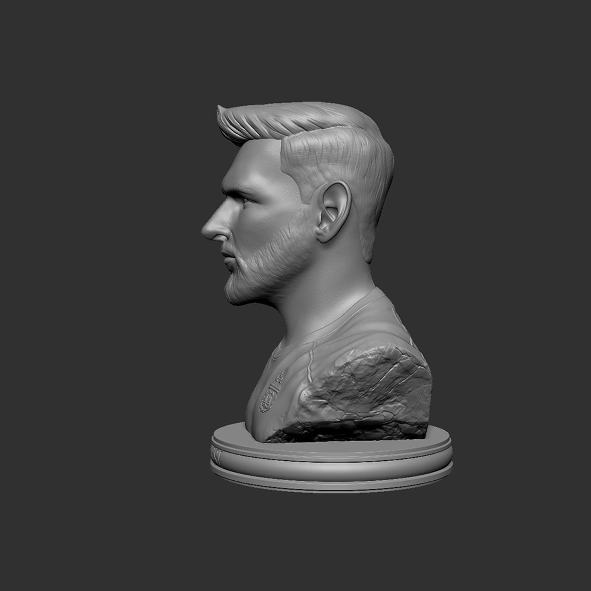 Messi bottle opener 3D print model_9