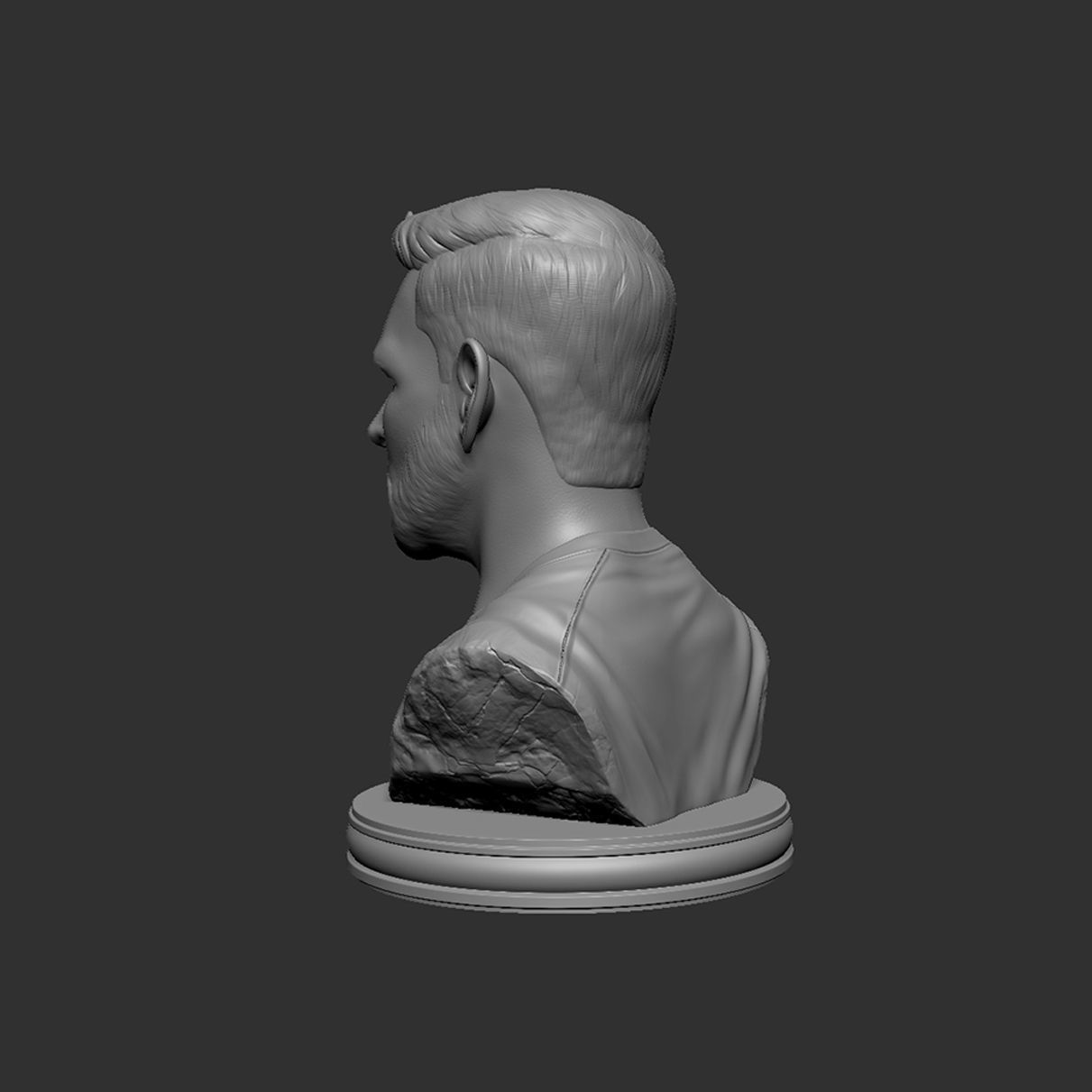 Messi bottle opener 3D print model_8