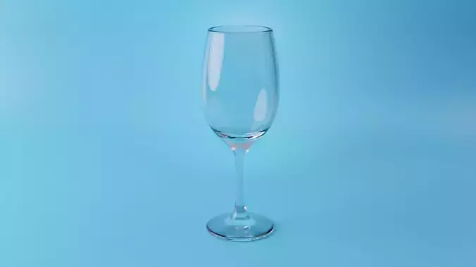 Red Wine Glass 3D Model - Standard Size 3D model Red Wine Glass 3D Model - Standard Size 3D model