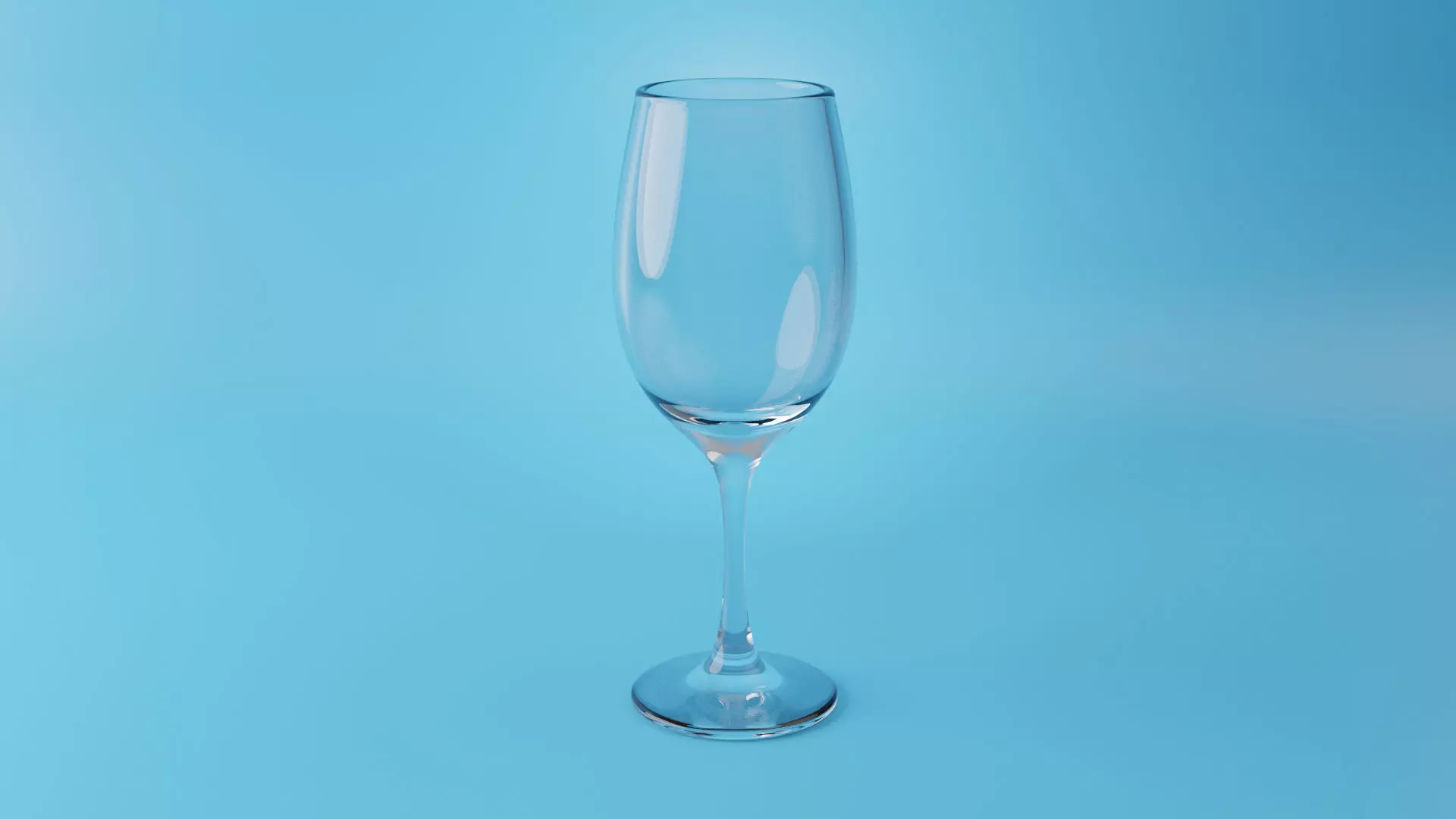 Red Wine Glass 3D Model - Standard Size 3D model_0