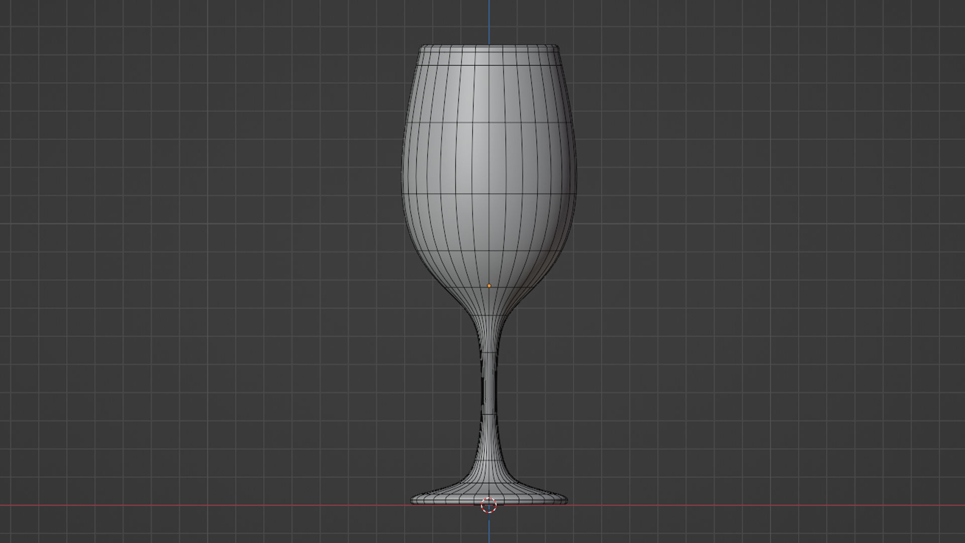 Red Wine Glass 3D Model - Standard Size 3D model_1